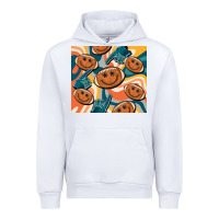 White football smiley face Urban Hoodie - BarkalooDesign
