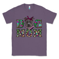 Lavender Christmas dog mom pitbull Classic Tee - RanaPortraitStore