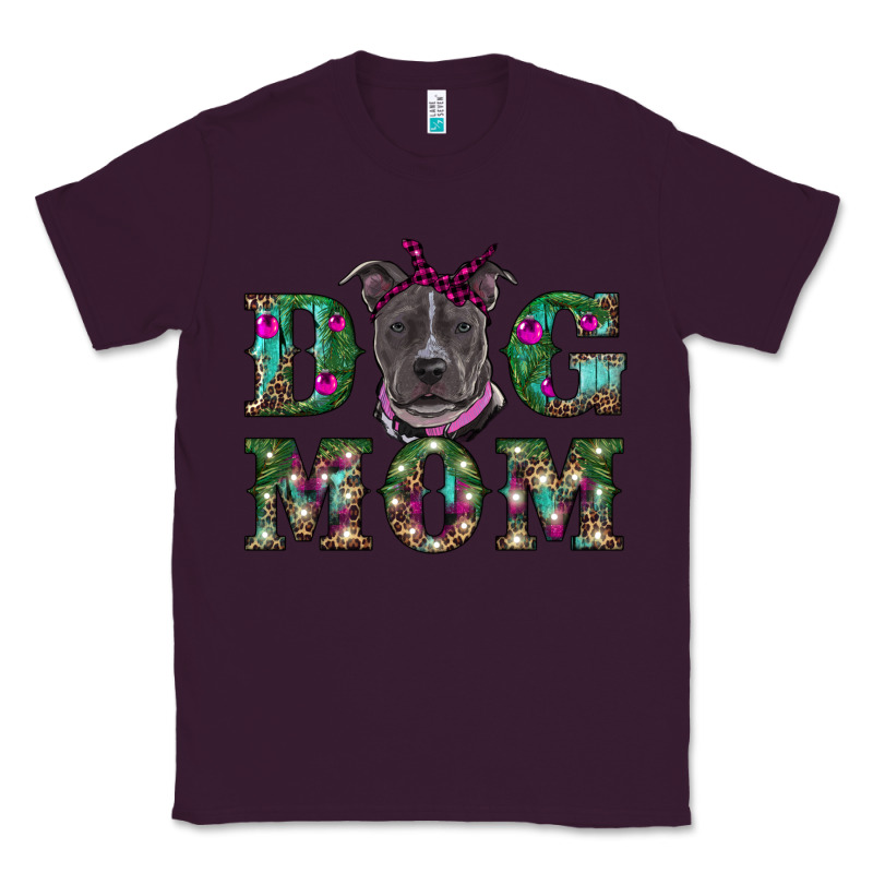 Christmas Dog Mom Pitbull Classic Tee by RanaPortraitStore | Teevron