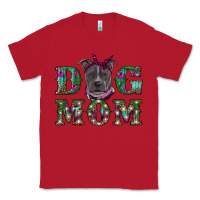Red Christmas dog mom pitbull Classic Tee - RanaPortraitStore