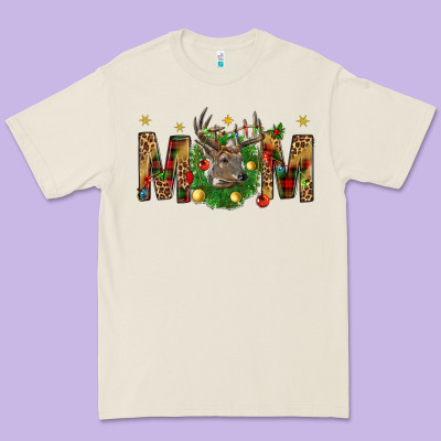 Western Mom With Reindeer Premium Tee Designed By Bundleandbundleshop