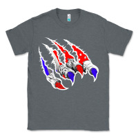 Charcoal Heather American Flag Claw Classic Tee - Bettercallsaul