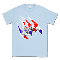 Dusty Blue American Flag Claw Classic Tee - Bettercallsaul