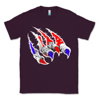 Plum American Flag Claw Classic Tee - Bettercallsaul