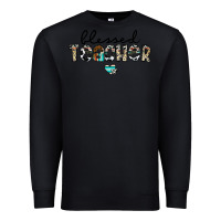 Black blessed teacher Premium Sweatshirt - CowhideDigitalArt