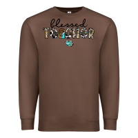 Chestnut blessed teacher Premium Sweatshirt - CowhideDigitalArt