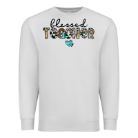 Dove Grey blessed teacher Premium Sweatshirt - CowhideDigitalArt