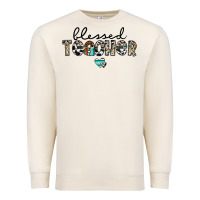 Sandshell blessed teacher Premium Sweatshirt - CowhideDigitalArt