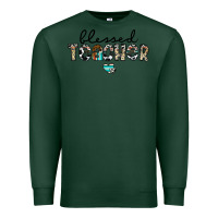 Sports Green blessed teacher Premium Sweatshirt - CowhideDigitalArt
