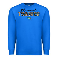 True Royal blessed teacher Premium Sweatshirt - CowhideDigitalArt