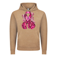 Vintage Coffee breast cancer with boxing gloves Vintage Hoodie - NancyCooperArtShop