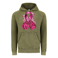 Vintage Olive breast cancer with boxing gloves Vintage Hoodie - NancyCooperArtShop