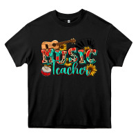 Black music teacher Heavy Core Tee - NancyCooperArtShop