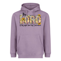 Lavender the lord is my light and my salvation Heavyweight Hoodie - CowhideDigitalArt