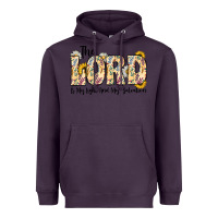 Plum the lord is my light and my salvation Heavyweight Hoodie - CowhideDigitalArt