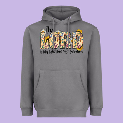 The Lord Is My Light And My Salvation Heavyweight Hoodie Designed By Cowhidedigitalart