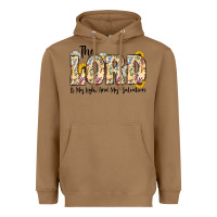 Toasted Coconut the lord is my light and my salvation Heavyweight Hoodie - CowhideDigitalArt