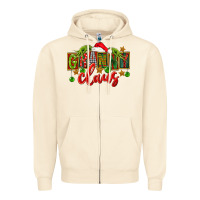 Sandshell christmas granny claus Zipper Hoodie - FaDigitalArtStudio