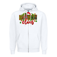 White christmas granny claus Zipper Hoodie - FaDigitalArtStudio