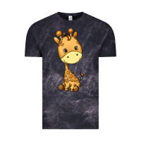 Cloud Black giraffe Vintage Tee - texasbilliewilder