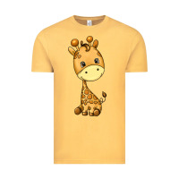 Vintage Mustard giraffe Vintage Tee - texasbilliewilder