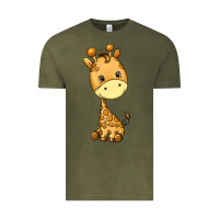 Vintage Olive giraffe Vintage Tee - texasbilliewilder