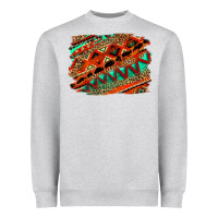 Western Aztec Background Pattern Heavyweight Sweatshirt | Teevron
