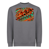 Storm western aztec background pattern Heavyweight Sweatshirt - OliviaCreatesArt