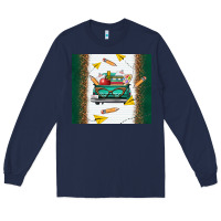 Navy back to school truck Long Sleeve Tee - TumblerDesignByShophia