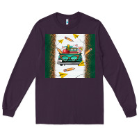 Plum back to school truck Long Sleeve Tee - TumblerDesignByShophia