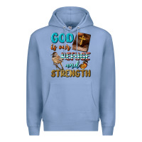 Colony Blue God Is Our Refuge And Strength Premium Hoodie - BundleAndBundleShop