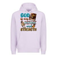 Lilac God Is Our Refuge And Strength Premium Hoodie - BundleAndBundleShop