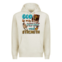 Oatmeal Heather God Is Our Refuge And Strength Premium Hoodie - BundleAndBundleShop