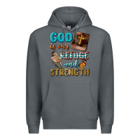 Rock God Is Our Refuge And Strength Premium Hoodie - BundleAndBundleShop