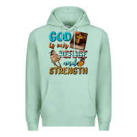 Seafoam God Is Our Refuge And Strength Premium Hoodie - BundleAndBundleShop