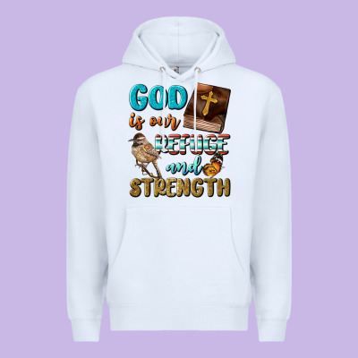 God Is Our Refuge And Strength Premium Hoodie Designed By Bundleandbundleshop
