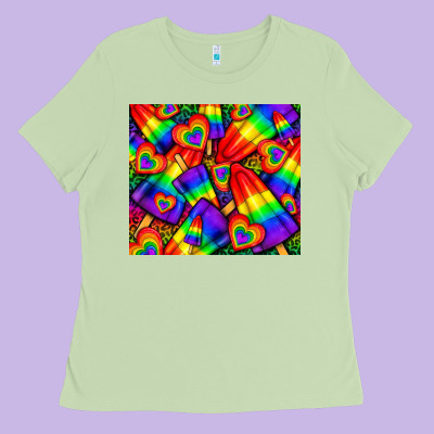 Western Lgbtq+ Pride Squad Tumbler Ladies Tee Designed By Bundleandbundleshop