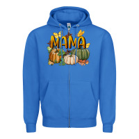 True Royal mama pumpkin Zipper Hoodie - BundleAndBundleShop