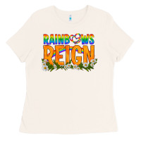 Bone LGBTQ+ Rainbows Reign Ladies Tee - BundleAndBundleShop