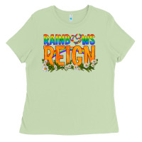 Matcha LGBTQ+ Rainbows Reign Ladies Tee - BundleAndBundleShop