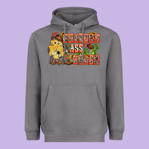 Country Ass Chick Heavyweight Hoodie Designed By Cowhidedigitalart