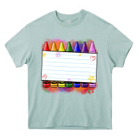 Arona crayons add your text Heavy Core Tee - NancyCooperArtShop