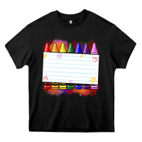 Black crayons add your text Heavy Core Tee - NancyCooperArtShop
