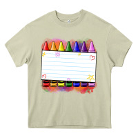 Mossy crayons add your text Heavy Core Tee - NancyCooperArtShop