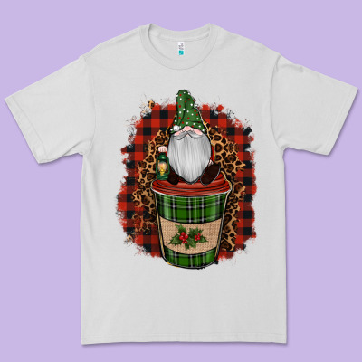 Gnomes With Coffee Christmas Premium Tee Designed By Ranaportraitstore