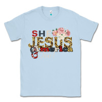 Dusty Blue She Jesus America Too Classic Tee - Bettercallsaul