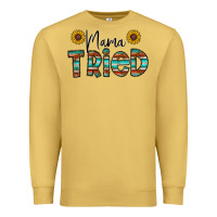 Antique Gold mama tried Premium Sweatshirt - CowhideDigitalArt