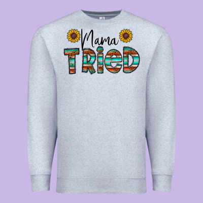 Mama Tried Premium Sweatshirt Designed By Cowhidedigitalart