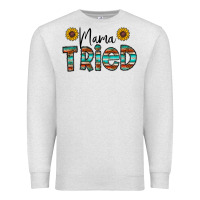Oatmeal Heather mama tried Premium Sweatshirt - CowhideDigitalArt