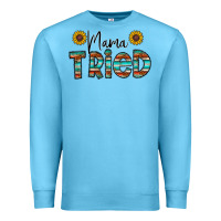 Ocean Blue mama tried Premium Sweatshirt - CowhideDigitalArt